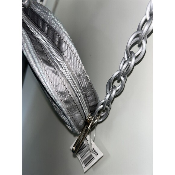 Le sportsac Silver sequins Round Small Crossbody NWT - Picture 15 of 16